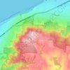 Mappa topografica Arthurs Seat, altitudine, rilievo