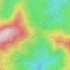 Mappa topografica Gloucester Gap, altitudine, rilievo