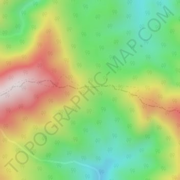 Mappa topografica Gloucester Gap, altitudine, rilievo