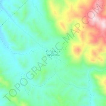 Mappa topografica Cotuhuma (disperso), altitudine, rilievo
