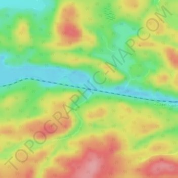 Mappa topografica Favel, altitudine, rilievo