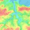 Mappa topografica Pouldavid, altitudine, rilievo