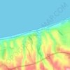 Mappa topografica Alcamo Marina, altitudine, rilievo