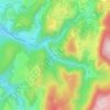 Mappa topografica Lhuire, altitudine, rilievo