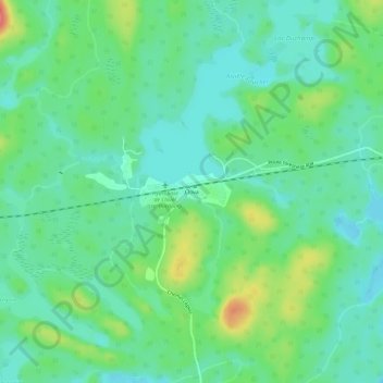 Mappa topografica Clova, altitudine, rilievo