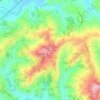 Mappa topografica Poggio Cono, altitudine, rilievo