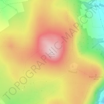 Mappa topografica Divis, altitudine, rilievo