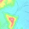 Mappa topografica Casat, altitudine, rilievo