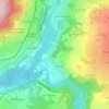 Mappa topografica Le Caton, altitudine, rilievo