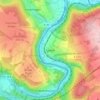 Mappa topografica Speele, altitudine, rilievo