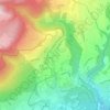 Mappa topografica Le Muids, altitudine, rilievo