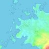 Mappa topografica Kervenni Vihan, altitudine, rilievo