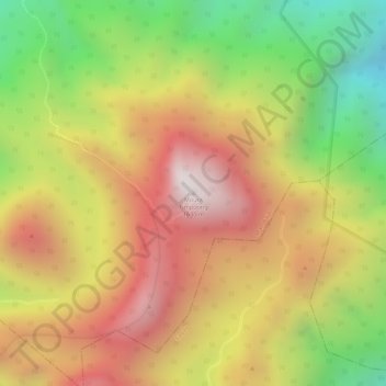 Mappa topografica Mount Timpoong, altitudine, rilievo