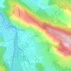 Mappa topografica Les Bignes, altitudine, rilievo