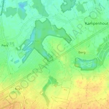 Mappa topografica Lelle, altitudine, rilievo