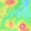 Mappa topografica Chanteloube, altitudine, rilievo