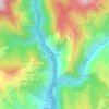 Mappa topografica Le Chaudan, altitudine, rilievo