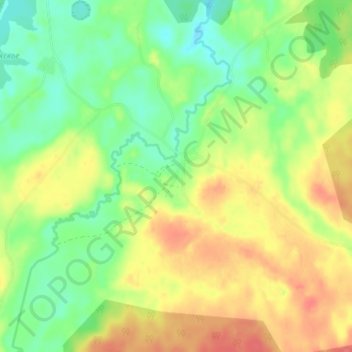 Mappa topografica Вотолино, altitudine, rilievo