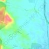 Mappa topografica Bridges, altitudine, rilievo