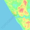 Mappa topografica Guilderton, altitudine, rilievo