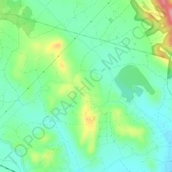 Mappa topografica Peñarroya, altitudine, rilievo