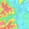 Mappa topografica Roscoe, altitudine, rilievo