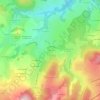 Mappa topografica Le Montel, altitudine, rilievo