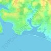 Mappa topografica Letty Huella, altitudine, rilievo