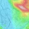 Mappa topografica Martignano, altitudine, rilievo