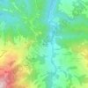 Mappa topografica Paganella, altitudine, rilievo