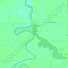 Mappa topografica confluence of Red River of the North and Buffalo River, altitudine, rilievo