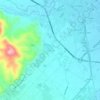Mappa topografica Rosciano, altitudine, rilievo