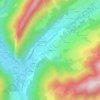 Mappa topografica Le Pignet, altitudine, rilievo