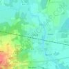 Mappa topografica Aukrug, altitudine, rilievo