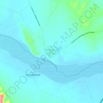 Mappa topografica Santiago de Callapa, altitudine, rilievo