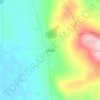 Mappa topografica Corkey, altitudine, rilievo