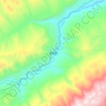 Mappa topografica 五马镇, altitudine, rilievo