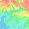 Mappa topografica Kerandon, altitudine, rilievo