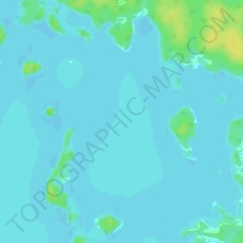 Mappa topografica Lac Andou, altitudine, rilievo