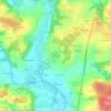 Mappa topografica Le Roc Brien, altitudine, rilievo