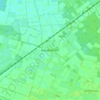 Mappa topografica Dasselsbruch, altitudine, rilievo