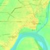 Mappa topografica Ugac Sur, altitudine, rilievo