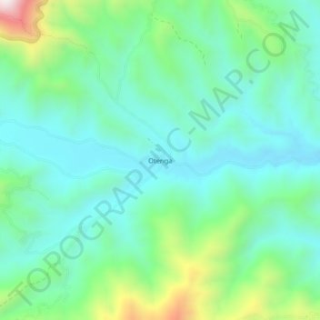 Mappa topografica Otenga, altitudine, rilievo