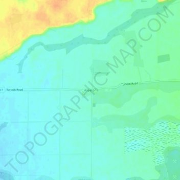 Mappa topografica Hopeton, altitudine, rilievo
