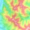 Mappa topografica Monteaguzzo, altitudine, rilievo