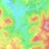 Mappa topografica Le Boulard, altitudine, rilievo