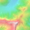 Mappa topografica Col Visentin, altitudine, rilievo
