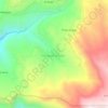Mappa topografica Udima, altitudine, rilievo