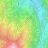 Mappa topografica Le Déchapieu, altitudine, rilievo