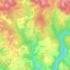 Mappa topografica La Nouaille, altitudine, rilievo